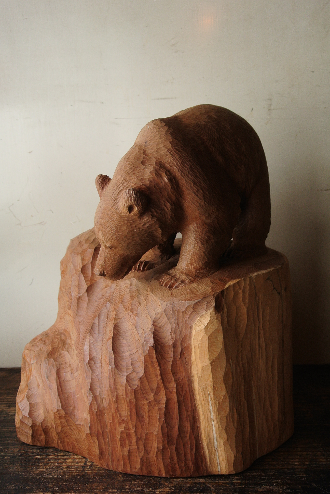 平塚賢智の木彫り熊 - アンティーク雑貨・古道具の札幌 アンティーク 