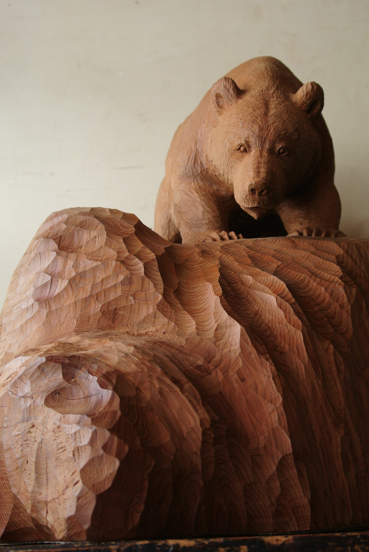 平塚賢智の木彫り熊 - アンティーク雑貨・古道具の札幌 アンティーク