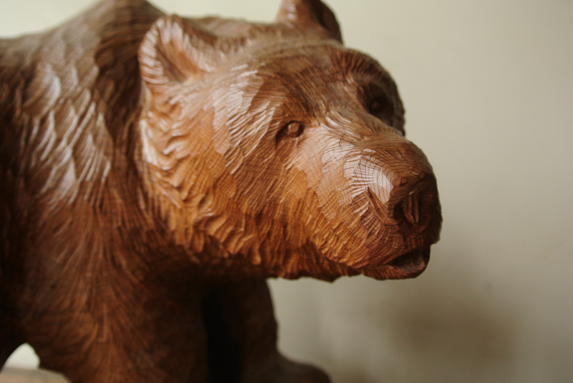上山勇次 作 木彫りの熊 - アンティーク雑貨・古道具の札幌
