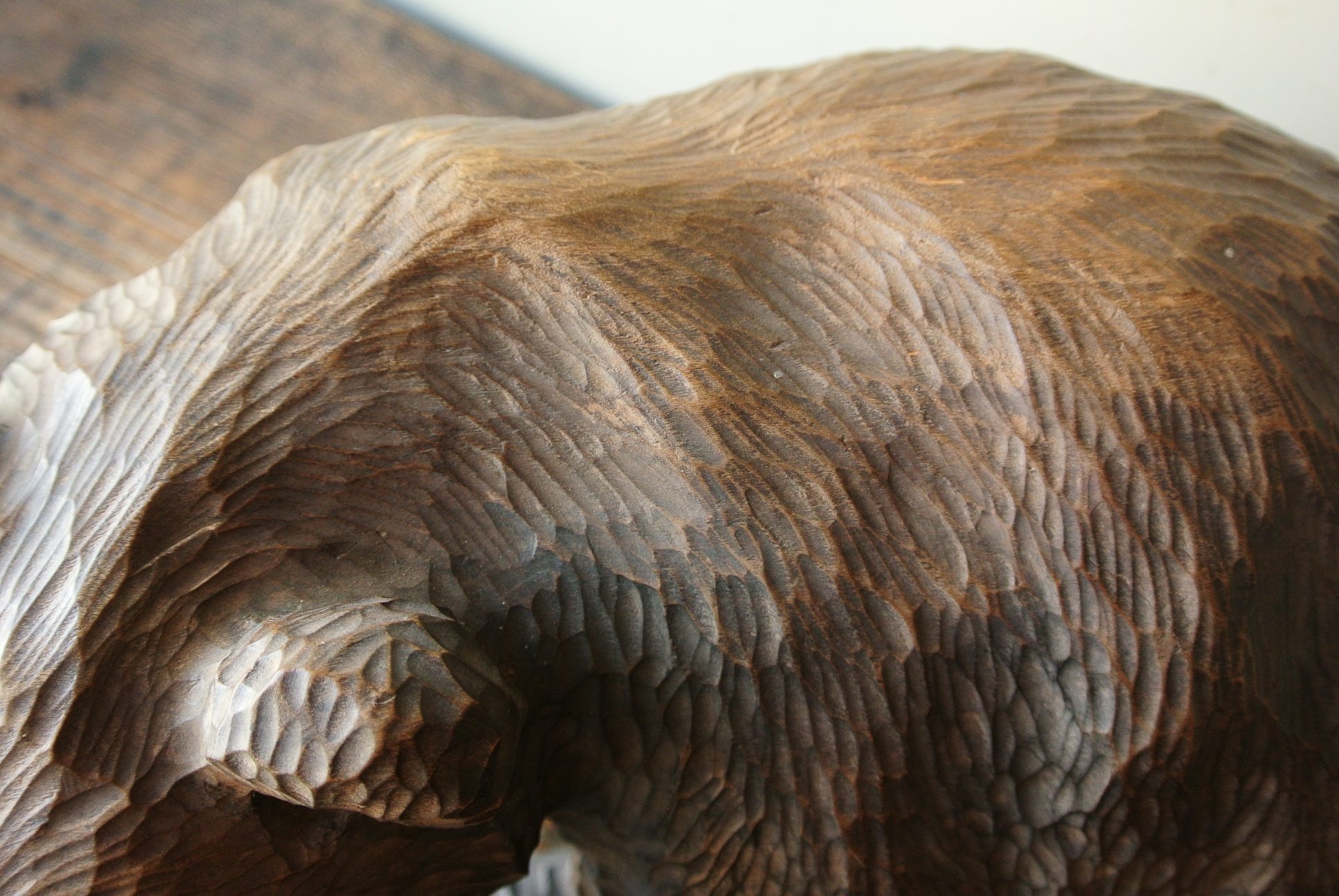 空知武 作 「這い熊」木彫り熊 - アンティーク雑貨・古道具の札幌